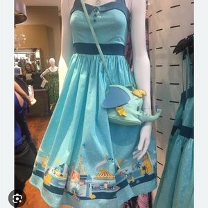EUC Disney Parks Swing Halter Dress - M